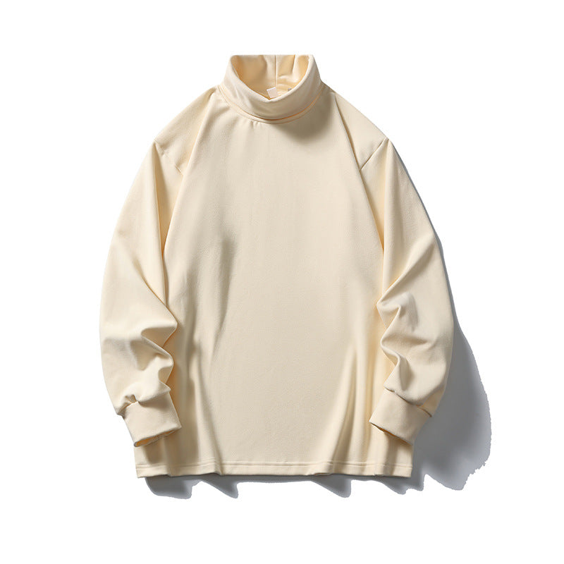 Unisex Oversize-Halbrollkragenpullover aus feinem Jersey mit Raglanärmeln und gerippten Bündchen Echo Archiv