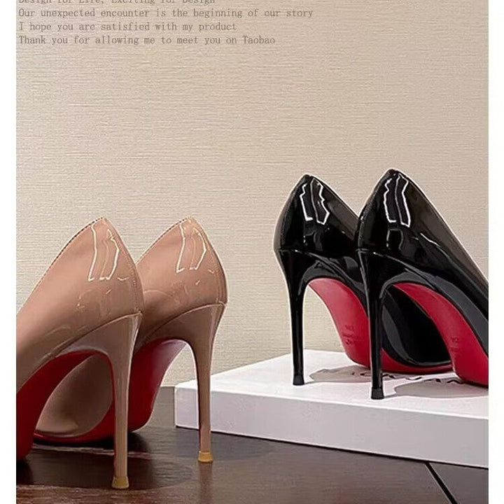 Damen Hochglanz-Lackpumps mit spitzer Kappe und schlankem Stiletto-Absatz Echo Archiv
