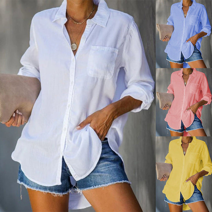 Damen lässige Bluse aus leichtem Stoff Echoarchiv