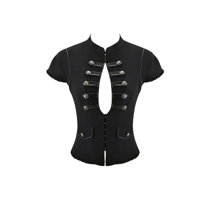 Damen Elegantes Blazer-Oberteil mit asymmetrischem Ausschnitt Echo Archiv