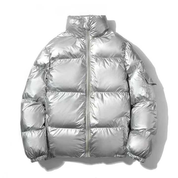 Unisex nan gepolsterte Steppjacke mit Thermoisolierung, Stehkragen und Ärmeltasche Echo Archiv