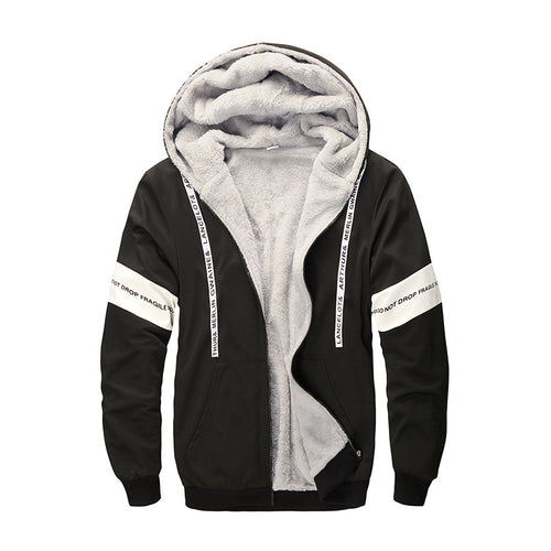 Herren Bequemer Fleece-Kapuzenpullover – Cavarno