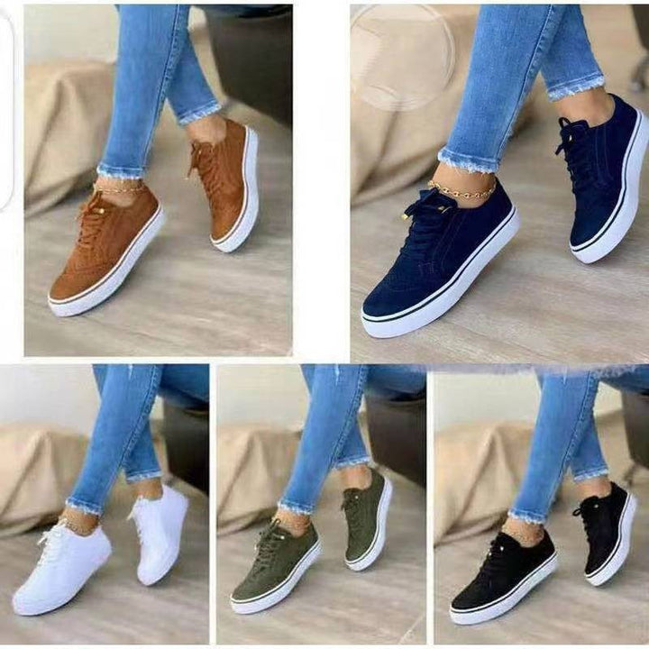 Damen modische Sneaker mit eleganten Brogue-Details Echo Archiv