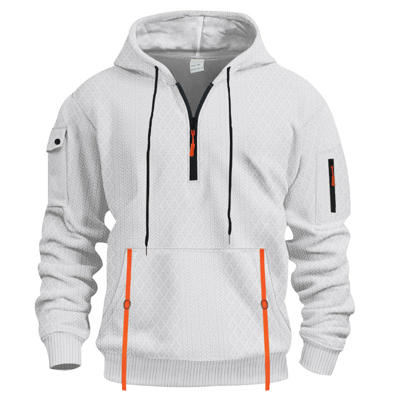 Herren funktionaler Kapuzenpullover mit Reißverschluss und praktischen Taschen Echoarchiv