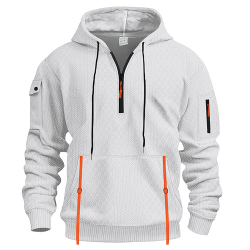Herren funktionaler Kapuzenpullover mit Reißverschluss und praktischen Taschen Echoarchiv