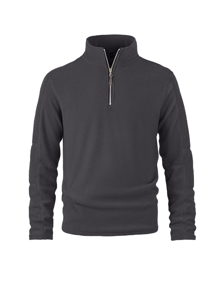 Herren Fleece-Pullover mit hohem Kragen und praktischen Reißverschlussdetails Echoarchiv