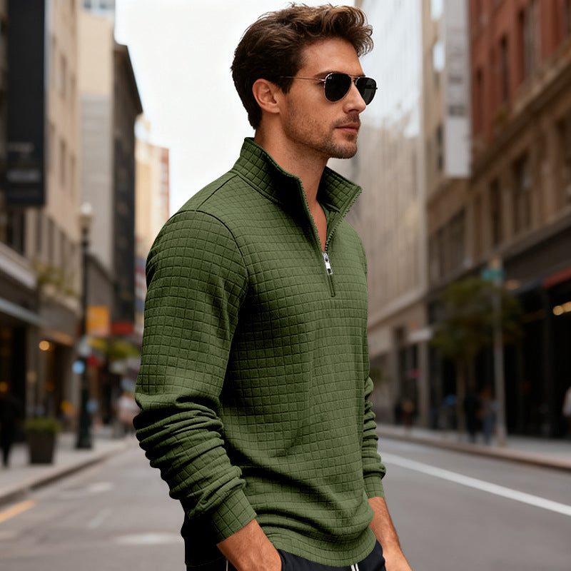 Herren Sportlicher Pullover mit Reißverschluss Echoarchiv