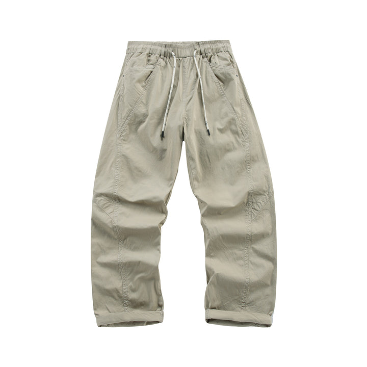 Herren Leichte Relaxed-Fit Bundhose mit Tunnelzug, schrägen Eingrifftaschen und Paneelnähten Echo Archiv