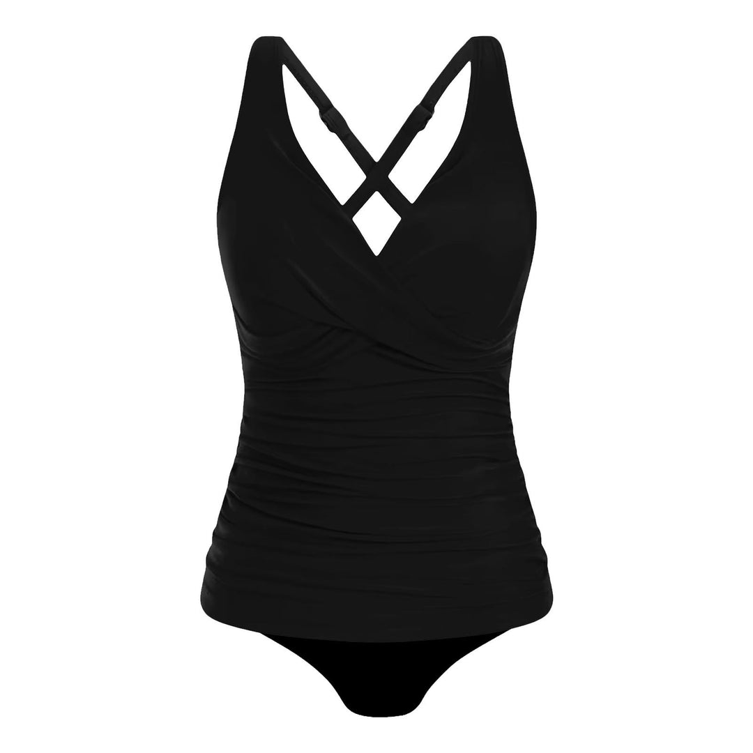 Damen Tankini-Oberteil mit raffiniertem Wickeldesign Echo Archiv