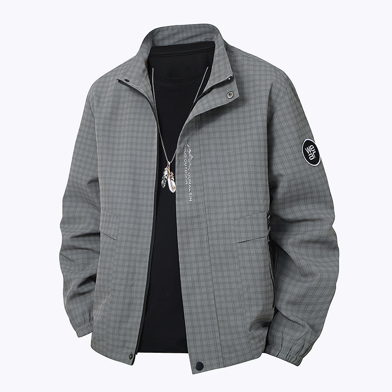 Herren Multifunktionale Windjacke mit hohem Kragen Echo Archiv