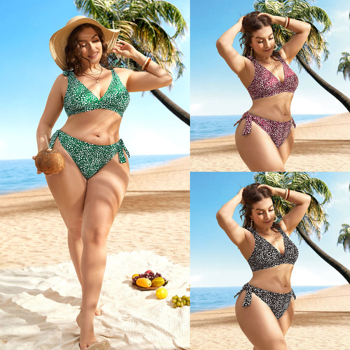 Damen Triangel-Bikini-Set mit verspieltem Knotendesign Echo Archiv