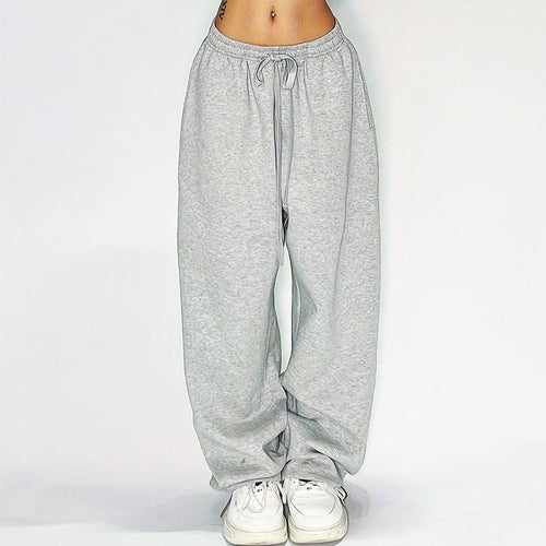 Damen Bequeme Freizeithose mit elastischem Taillenzug und weitem Bein Echo Archiv