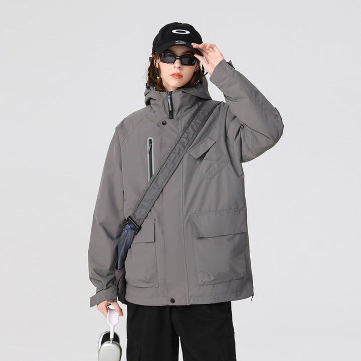 Herren Technische Regen‑Softshelljacke mit Kapuze, verschweißten Nähten und taktischen Taschen Echo Archiv