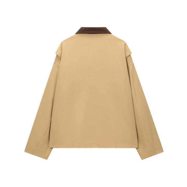 Damen Utility-Fieldjacke mit Cordkragen, Reißverschluss und aufgesetzten Klappentaschen Echoarchiv