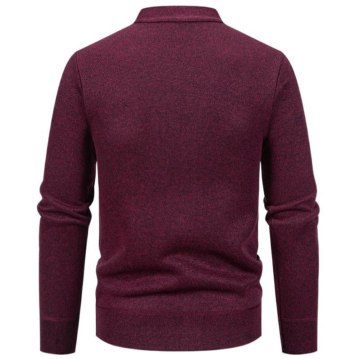 Herren Strickjacke mit strukturiertem Design und Knopfverschluss Echoarchiv