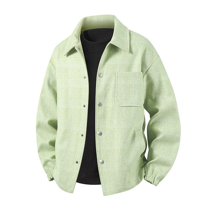 Herren Stylische Utility-Jacke mit Karomuster Echo Archiv