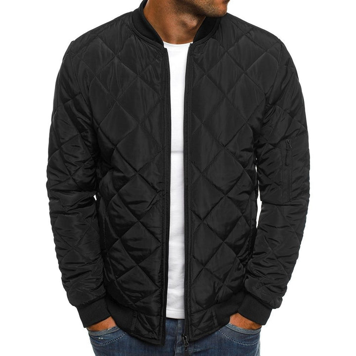 Herren nan leichte gesteppte Blousonjacke mit Diamantstepp, elastischen Rippbündchen und Ärmel-Reißverschlusstasche Echo Archiv
