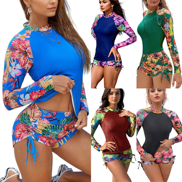 Damen Surfanzug mit buntem Blumenmuster Echo Archiv