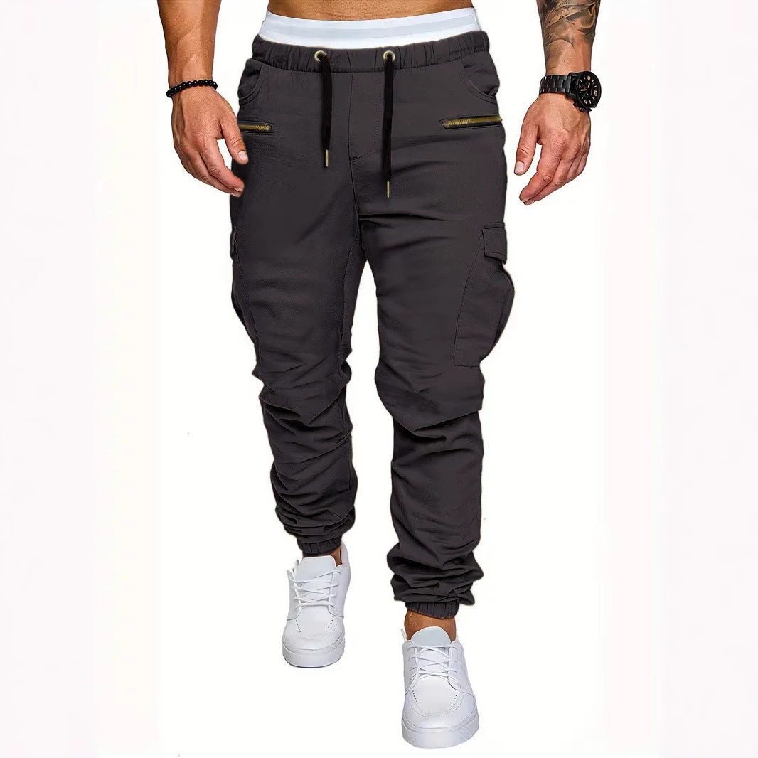 Herren Cargo-Jogginghose mit elastischem Bund und praktischen Reißverschlusstaschen Echoarchiv