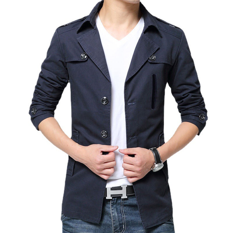 Herren modische Leinenjacke mit modernen Details Echoarchiv