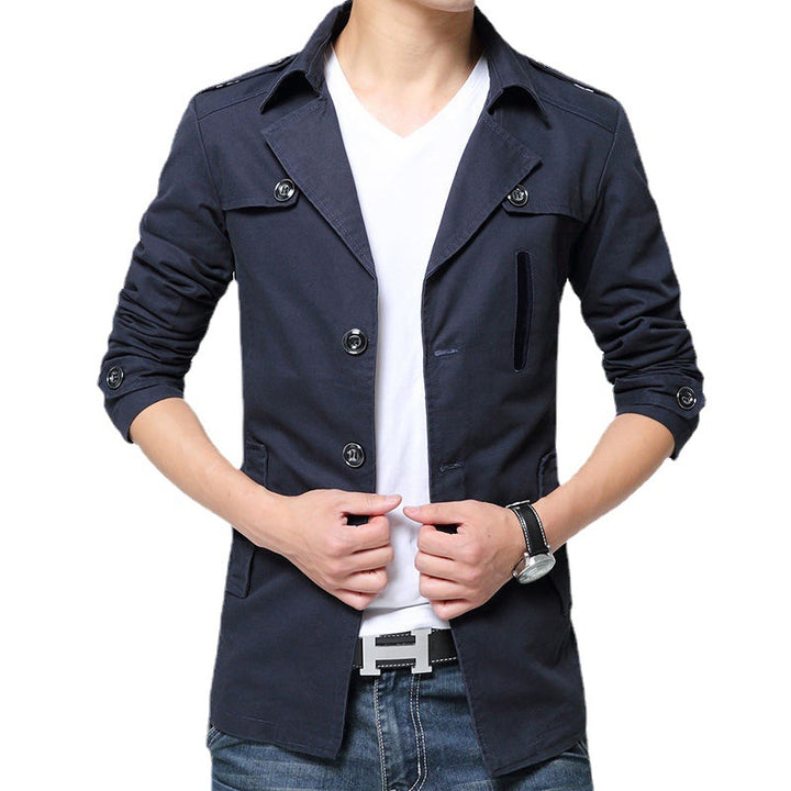 Herren modische Leinenjacke mit modernen Details Echoarchiv