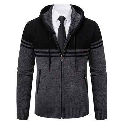 Herren modische Kapuzenjacke mit strukturiertem Design und Funktionen Echoarchiv