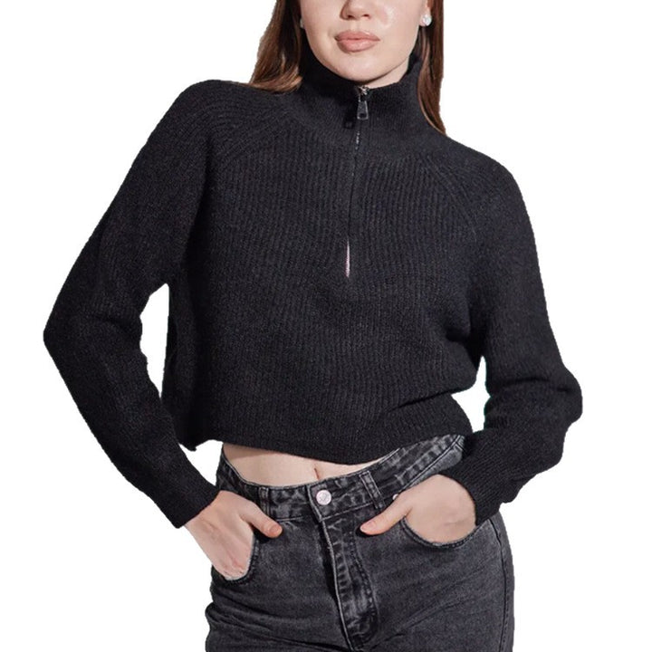 Damen Weite High-Waist-Jeans mit geradem Bein und sichtbaren Teilungsnähten – Dénora