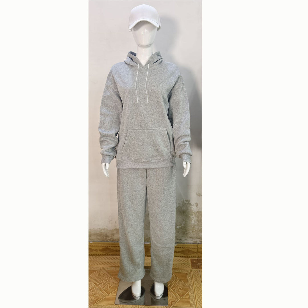 Damen nan extraweite Palazzo-Sweathose mit hohem Komfortbund, seitlichen Eingrifftaschen, Schlitz am Saum und Kordelzug Echo Archiv