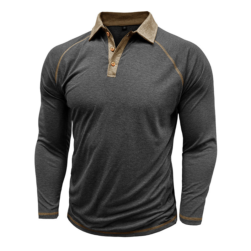 Herren Langarm Polo-Shirt Echoarchiv