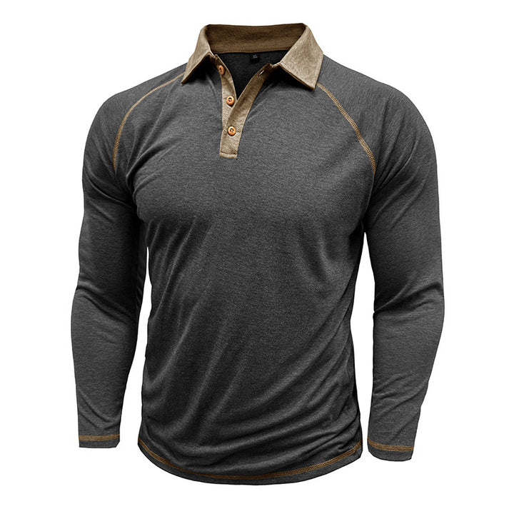 Herren Langarm Polo-Shirt Echoarchiv