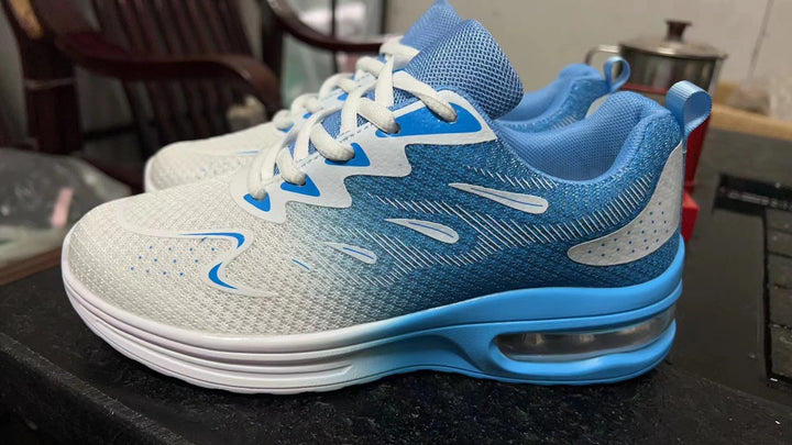 Damen nan leistungsorientierter Fitnesssneaker mit sichtbarer Luftdämpfung und nahtlosem Strickobermaterial Echo Archiv