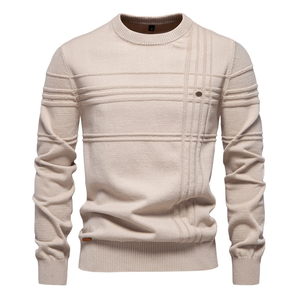 Herren Strickpullover mit modernem Strukturdesign und Komfortpassform Echoarchiv