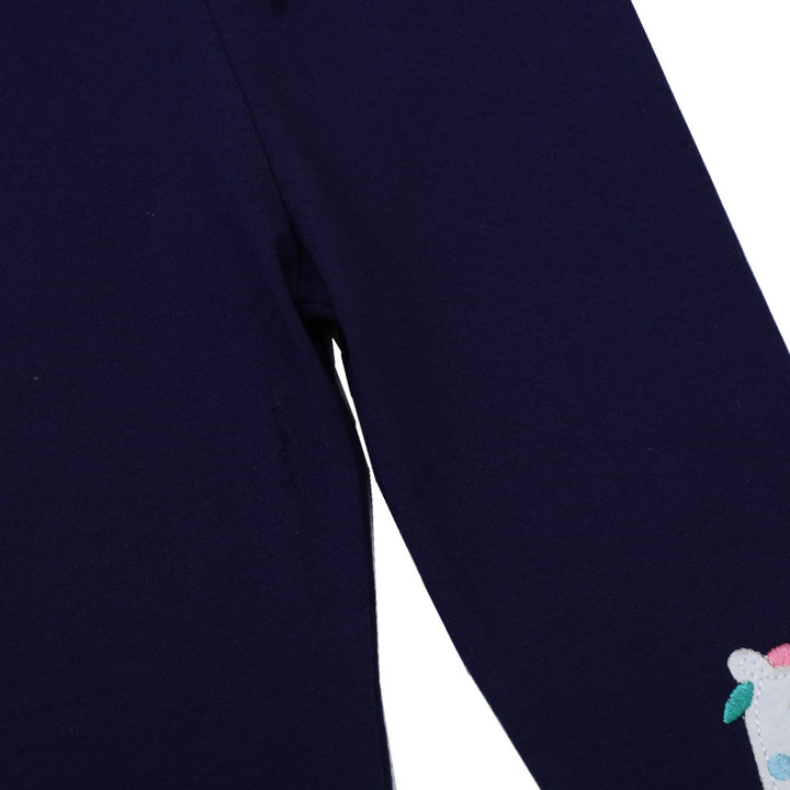 Mädchen Leggings mit zauberhaften Einhorn- und Regenbogen-Applikationen Echo Archiv