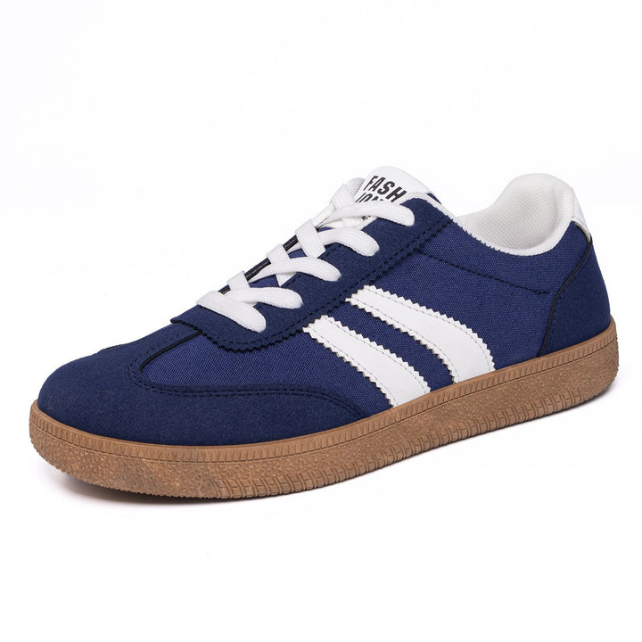 Herren nan retro Sneaker mit Velours- und Textilobermaterial, klassischer Drei-Streifen-Optik und profilierter Gumminsohle Echo Archiv