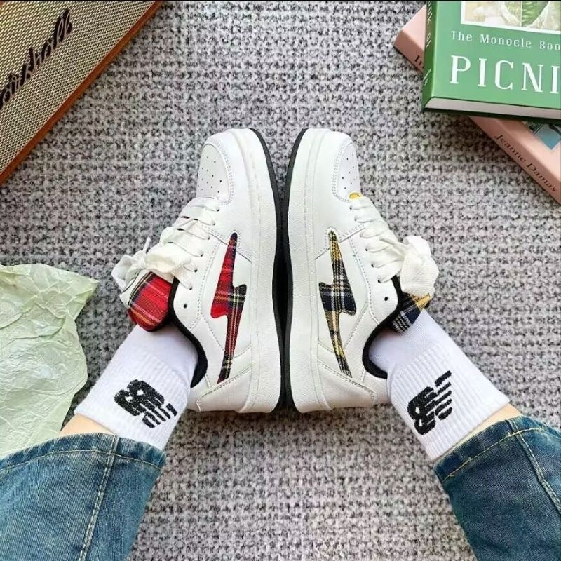 Damen Modische Sneakers mit kariertem Design und komfortabler Dämpfung Echo Archiv