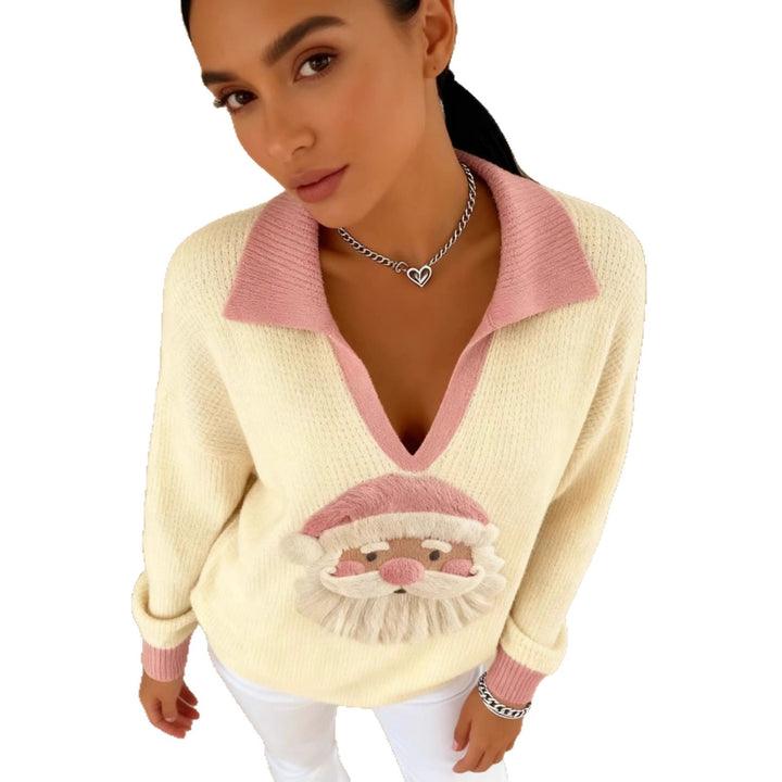 Damen Verspielter Pullover mit Weihnachtsmotiv Echo Archiv