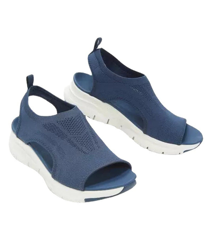 Damen Komfortable Sandaletten mit atmungsaktiver Strickoberfläche und ergonomischem Fußbett Echoarchiv