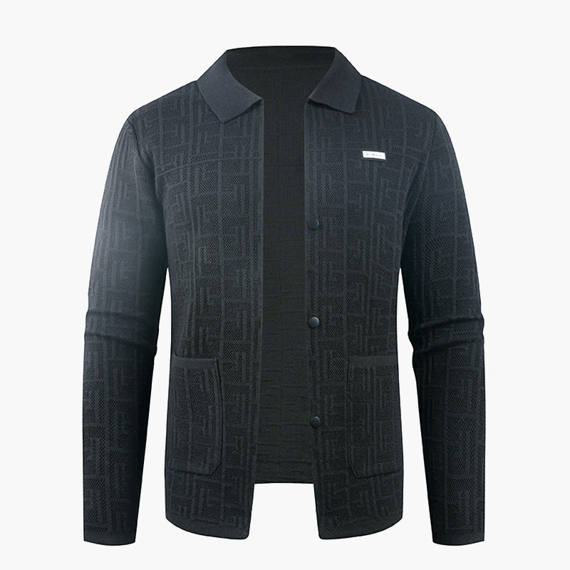 Herren modische Strickjacke mit einzigartigem Muster Echoarchiv