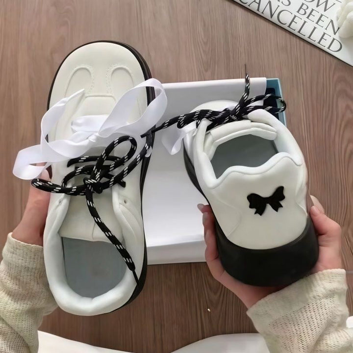 Damen Komfortable Sneakers mit verspieltem Schleifen-Design Echo Archiv