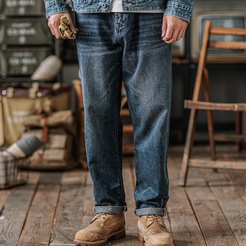 Herren Bequeme Indigo Denim Jeans Echo Archiv