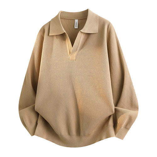 Damen Lässiger Pullover mit V-Ausschnitt – Mavelle