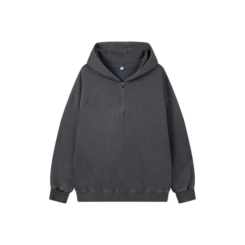 Damen Stilvolle Kapuzenpullover mit halbem Reißverschluss Echo Archiv