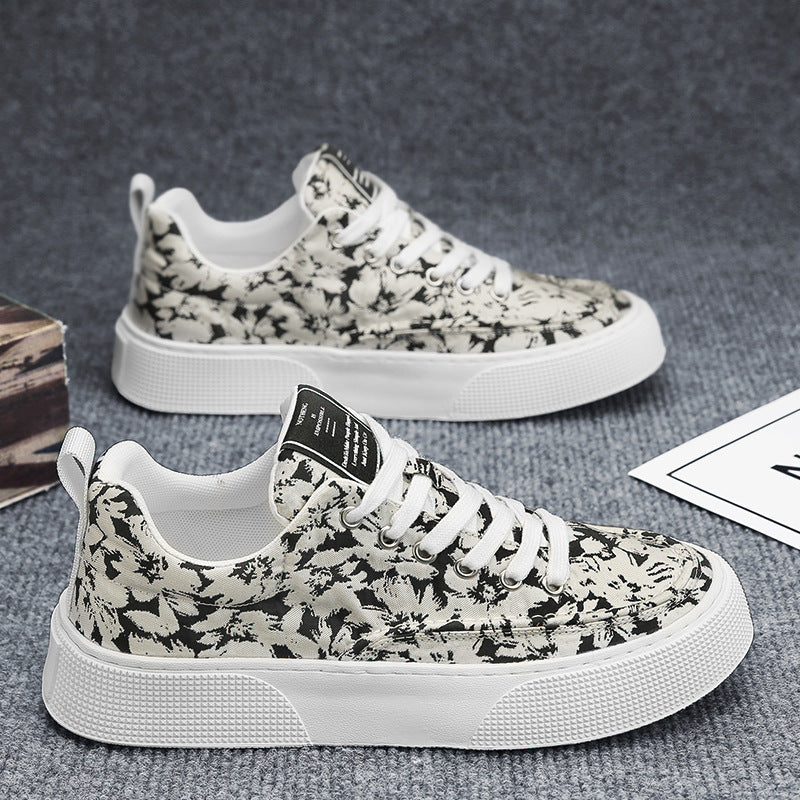 Damen Modische Sneakers mit floralem Muster und rutschfester Sohle Echo Archiv