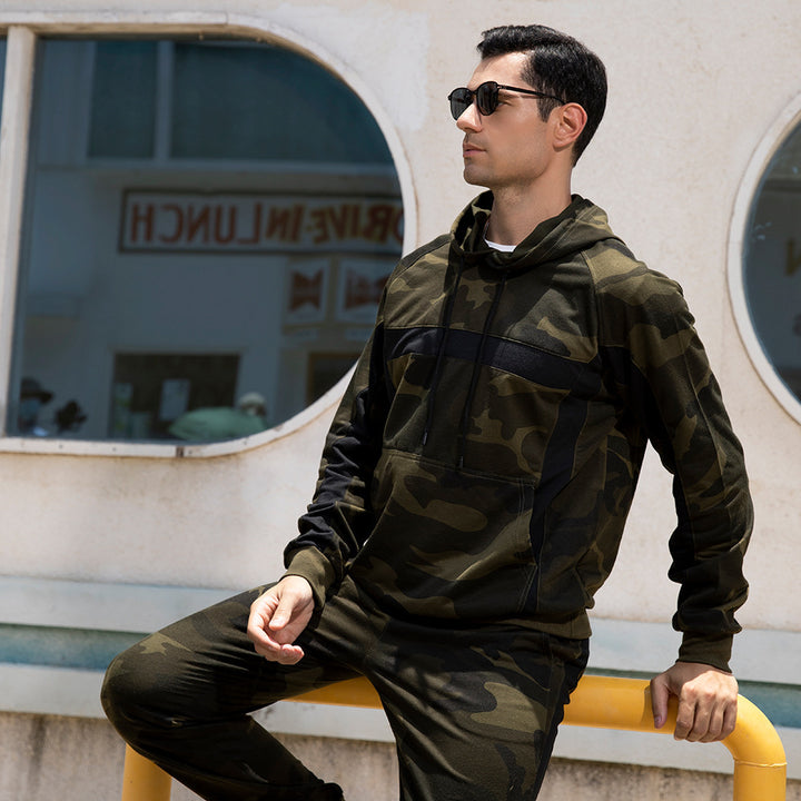 Herren camouflage Hoodie und Jogginghose Set Echoarchiv