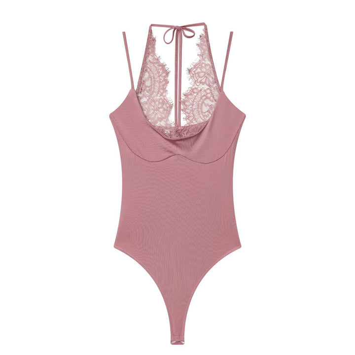 Damen Body mit zartem Spitzeneinsatz und verstellbaren Trägern Echo Archiv
