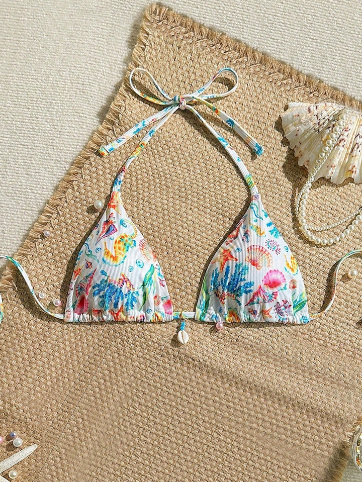 Damen Triangel-Bikini mit Muschel-Details Echo Archiv