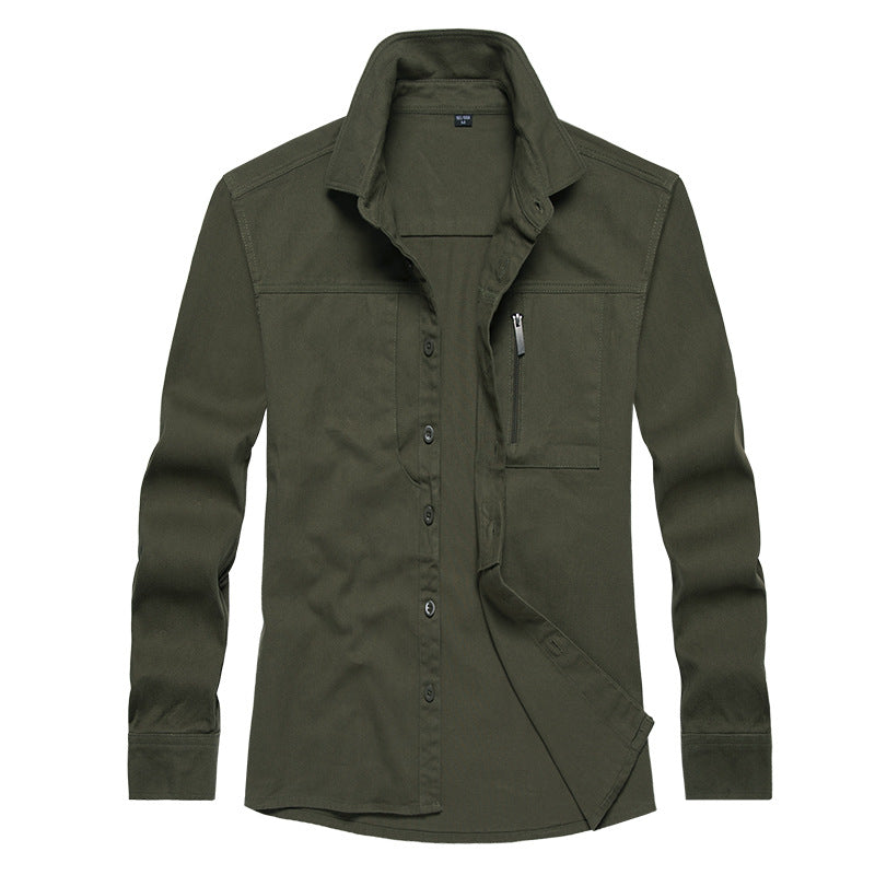 Herren Langarmshirt mit praktischen Taschen und modernem Schnitt Echoarchiv