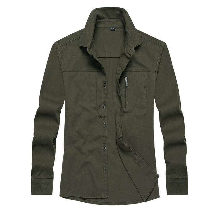 Herren Langarmshirt mit praktischen Taschen und modernem Schnitt Echoarchiv