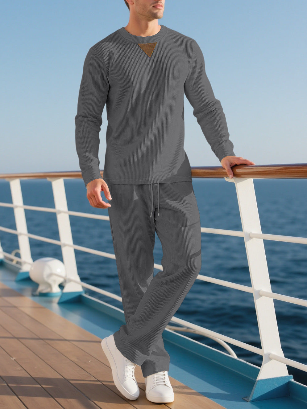 Herren lässiger Pullover und Jogginghose Set Echoarchiv
