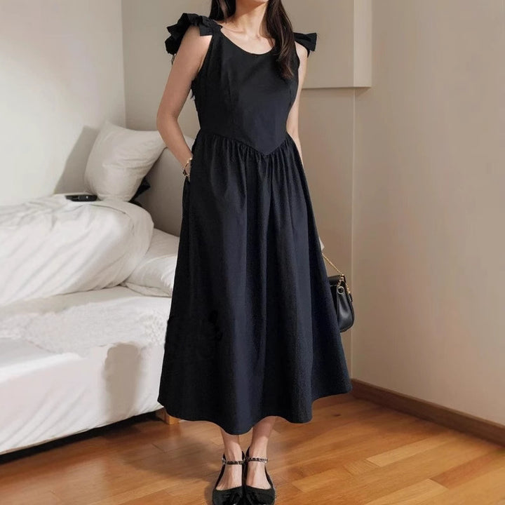 Damen Maxikleid mit Rüschendetails und empfohlener Passform Echo Archiv